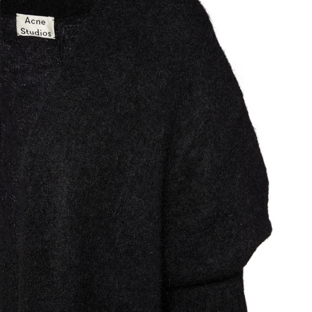 Acne Studios Rays Short Mohair Black Cardigan, XXS